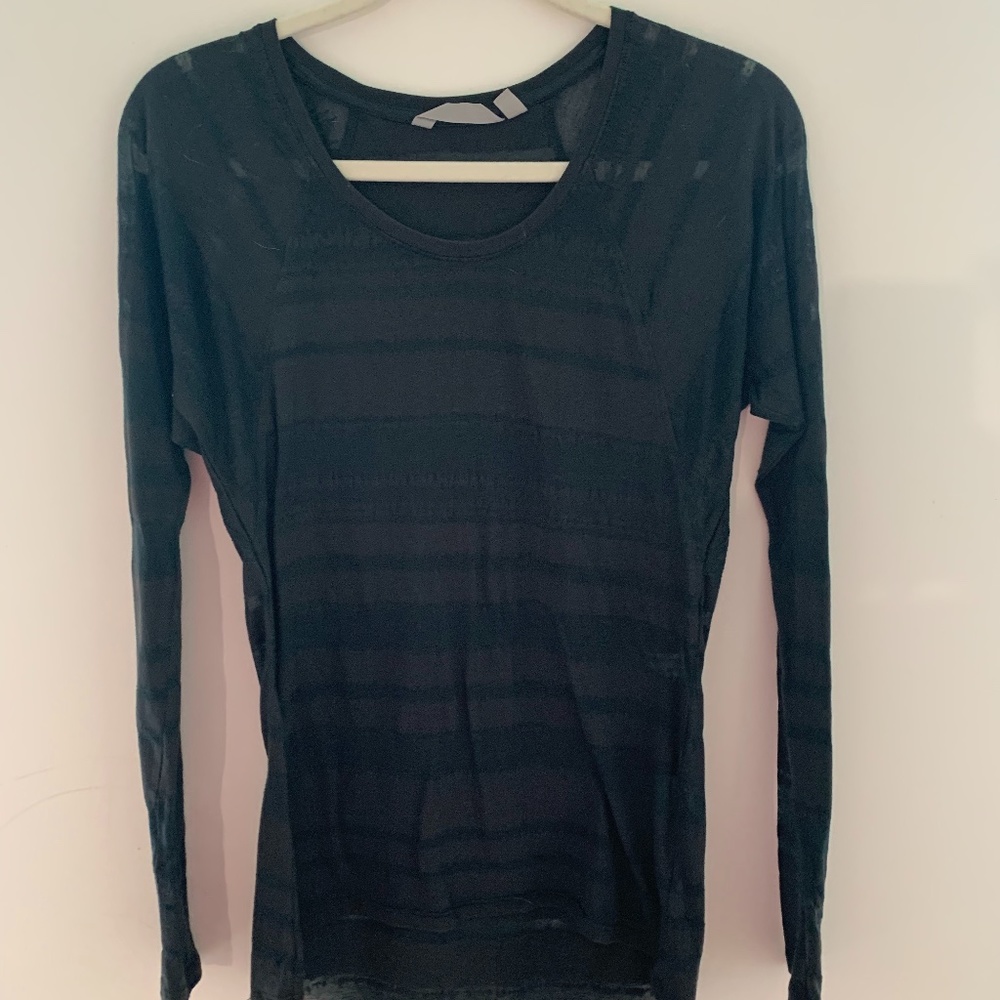 ATHLETA SHIVA STRIPE L/S TOP